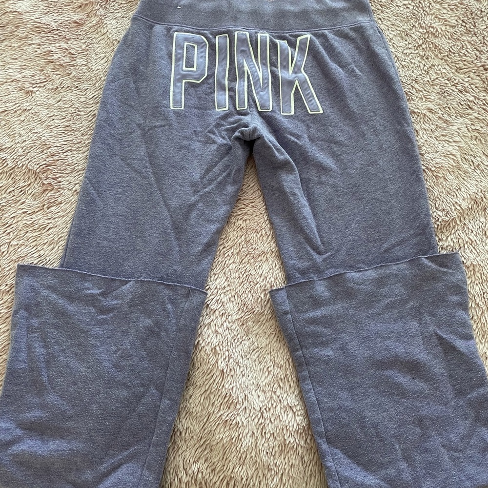 Victoria secret pink, sweatpants, wide leg, soft